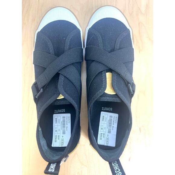 Schutz Black Slip On Sneaker Women's EU 40/US 10 - Picture 2 of 8